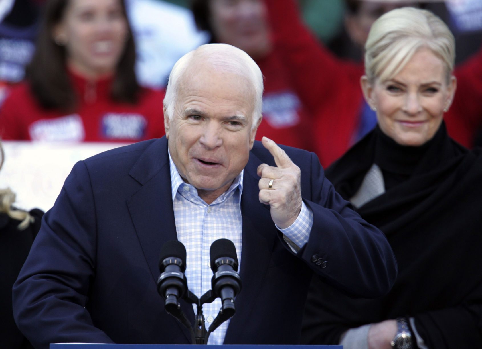 2008: John McCain, Cindy McCain